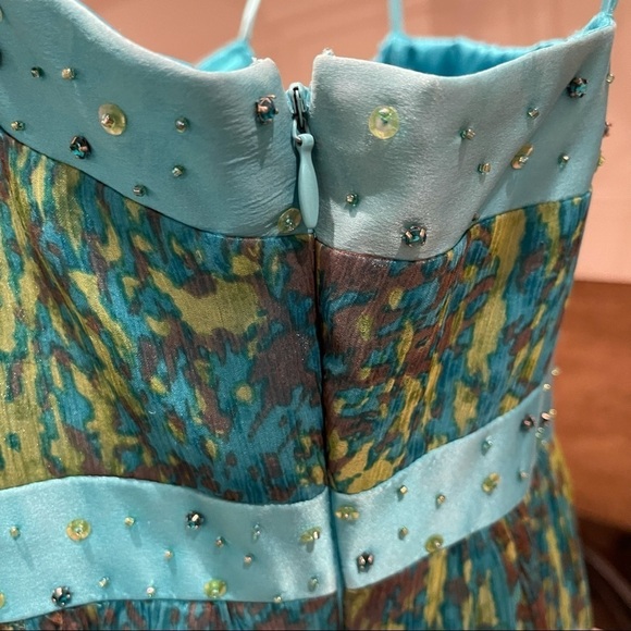 Laundry by Shellli Segal cocktail Silk dress Sz 6 - Picture 8 of 13